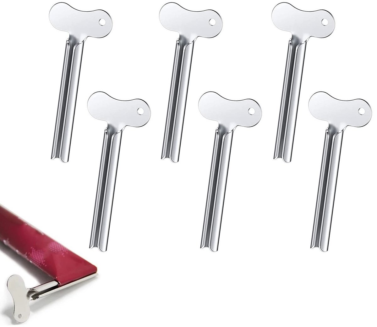 6 Stuks Tandpasta Knijpers - Voor tubes en buisvormige producten