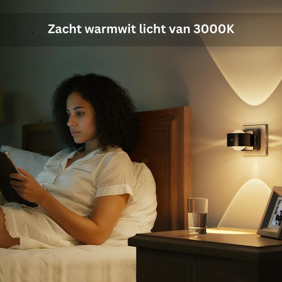 ZRNS® Stopcontactlamp - Stekkerlamp - Nachtlampje met Stekker - Schemersensor - Dimbaar van Zrns — afbeelding 5