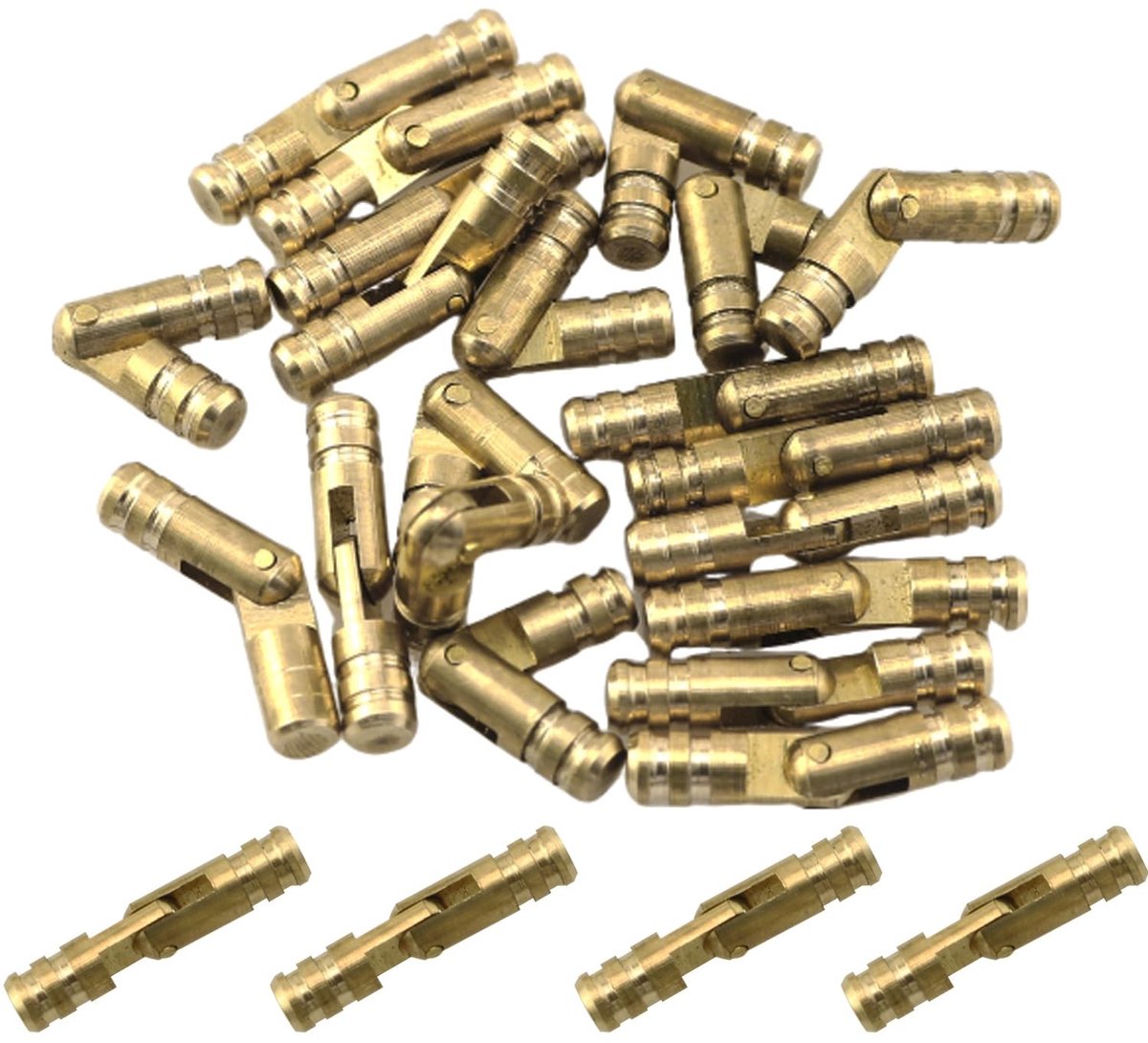 20 Stuks Koperen Verstekscharnieren - 4x20mm Versteviging voor Meubels