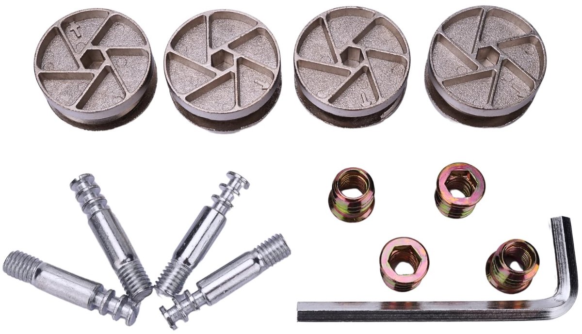 Cam wiel sloten set - 4 stuks voor bedframe onderdelen