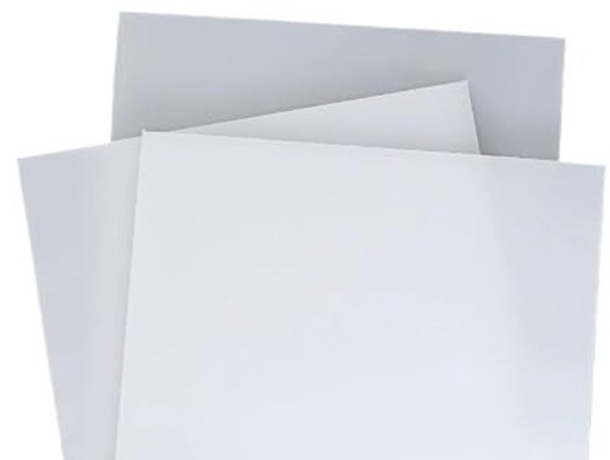PP Polypropyleen Kunststof Plaat - 40 x 40 cm, 5-8 mm dik