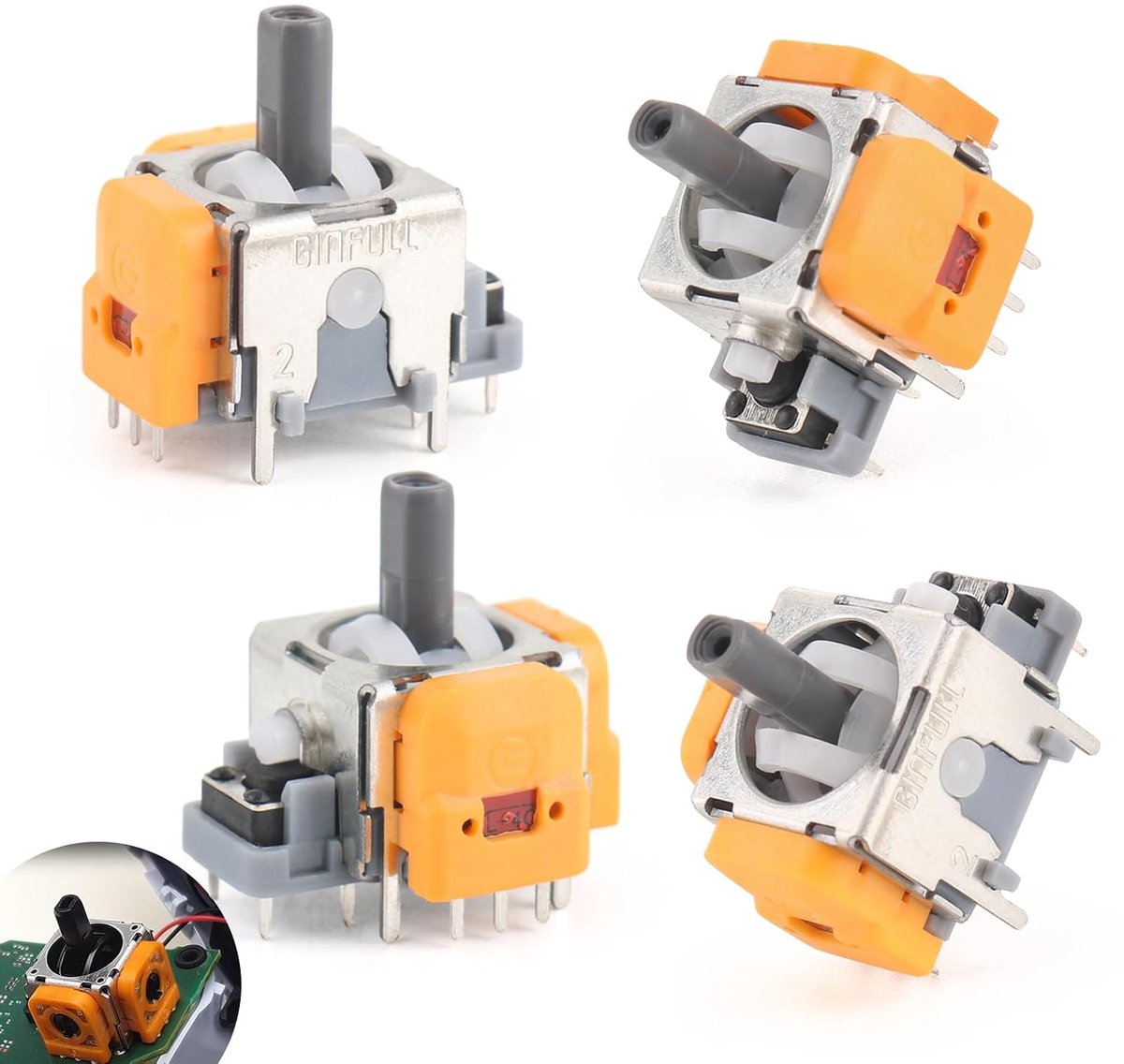 Hall Effect Joysticks 4 Stuks - Geschikt voor PS5 Controller - Anti-drift