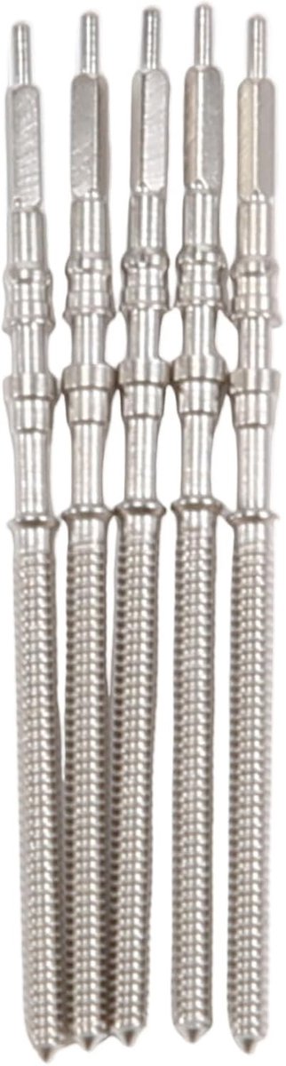 5-delige Set Stalen Crown Shaft voor NH35, NH36, NH38, NH39 Uurwerken - Reserveonderdelen voor Horlogemakers en Reparaties