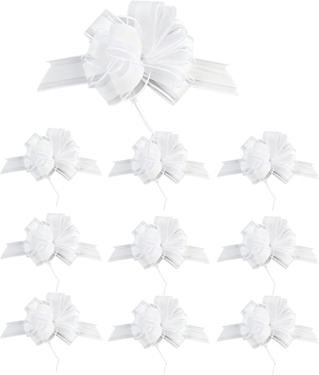 Grote Strikken voor Het Versieren van Auto's en Feestjes - 10 Stuks van 6,7 Inch voor Cadeauverpakking en Bruiloften