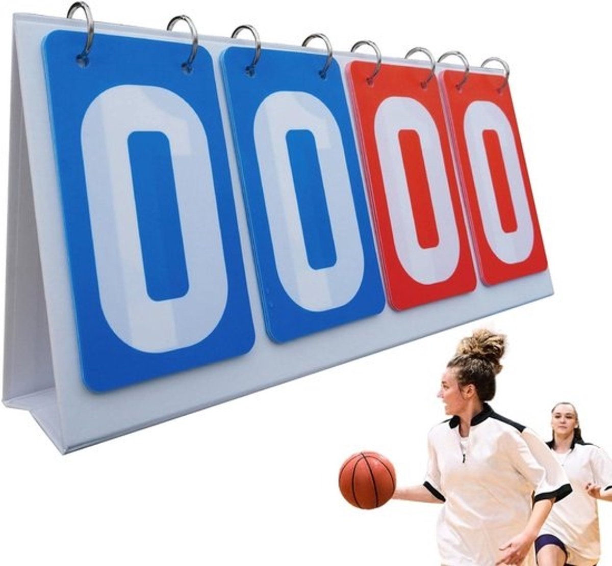 Score Teller - Puntenteller Scorebord - Sportwedstrijden Bijhouden - Stabiele Flip Cijfers - 28 x 63 inch - Oranje