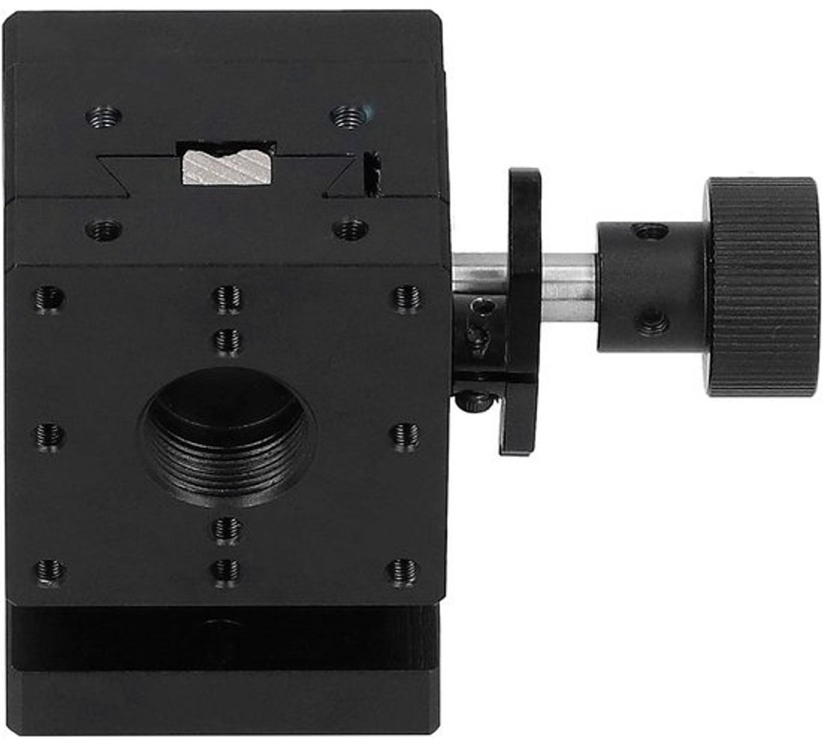 Handmatig Trimplatform - Z-as Lift - Precisie Positionering - Aluminiumlegering Constructie - 40 x 40 mm - Zwart
