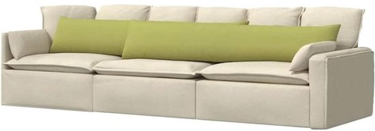 Sofa Kussens - Kussen Set - Woonkamer Comfort - Afneembare Hoezen - 200 x 40 cm - Lichtgroen