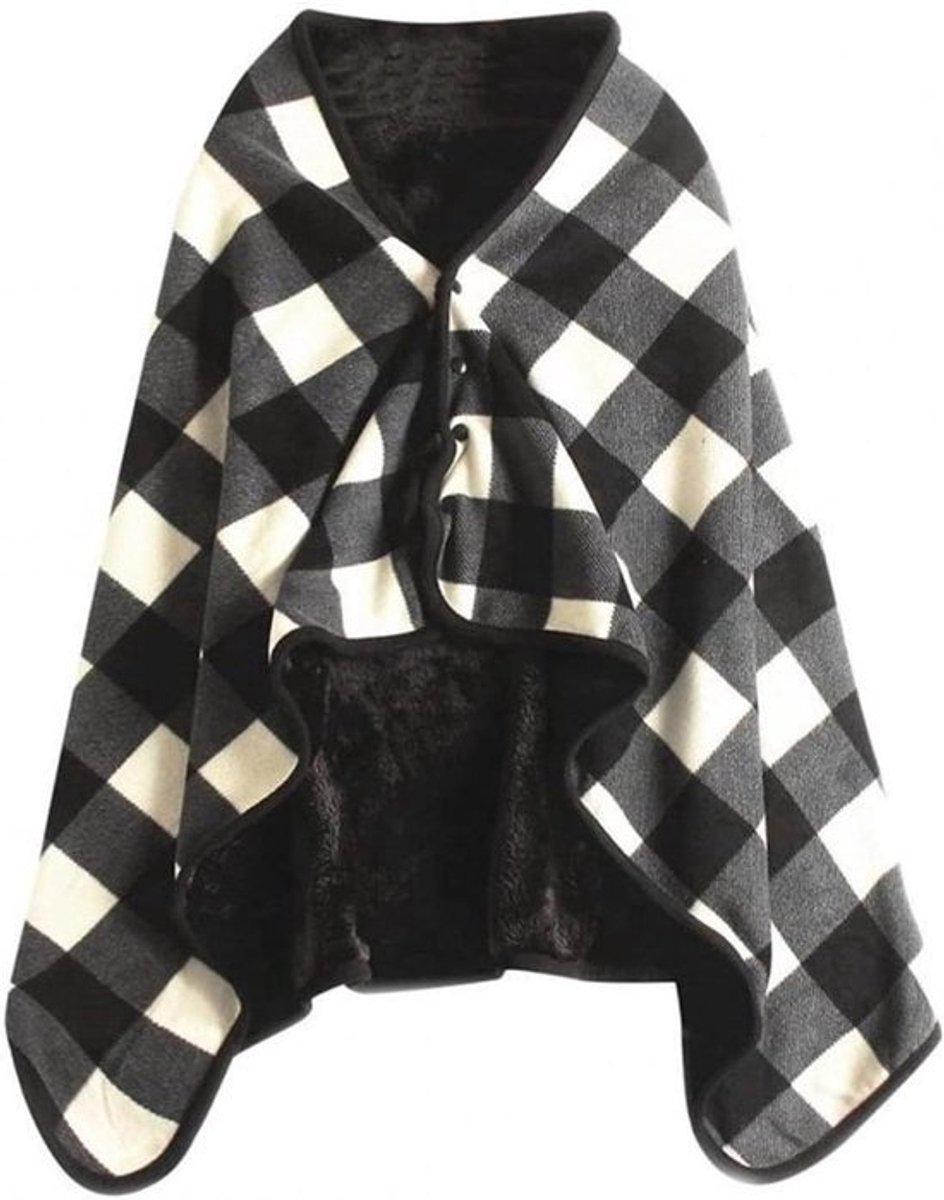 Elektrische Deken - Verwarmde Deken Sjaal - Warm Blijven - Dubbelzijdig Flanel Pluche - 80 x 135 cm - Type 4