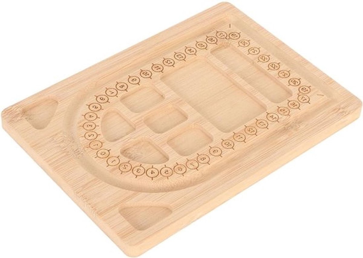 Multifunctioneel kralenontwerpbord van hout en roestvrij staal, ideaal voor thuisgebruik en het eenvoudig creëren van diverse kralenontwerpen