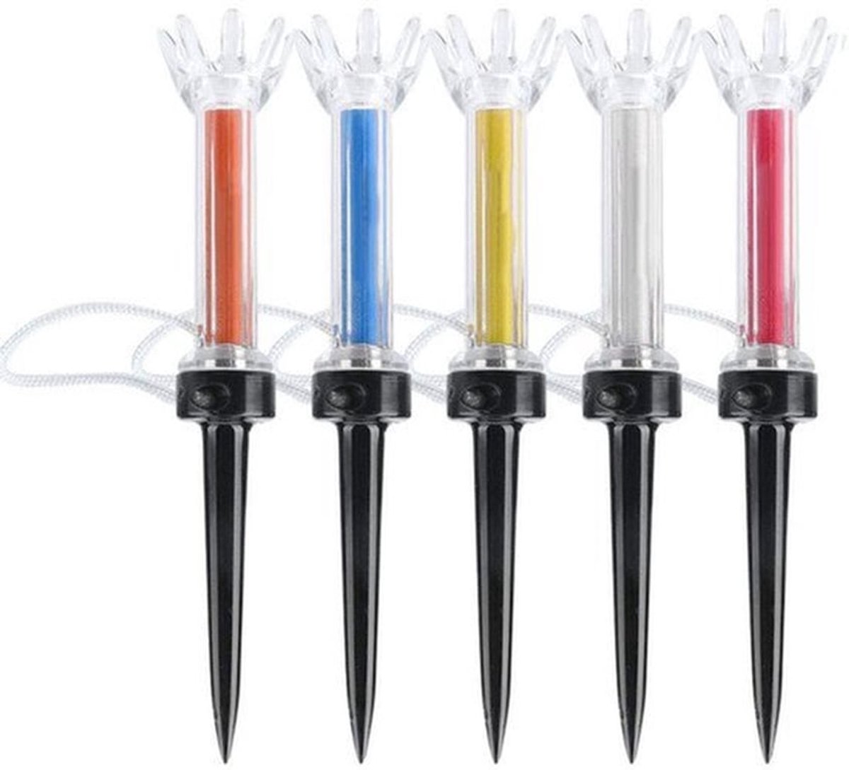 Golftees 90mm - 5 Stuks Magnetische Onbreekbare Plastic Golfbalhouders