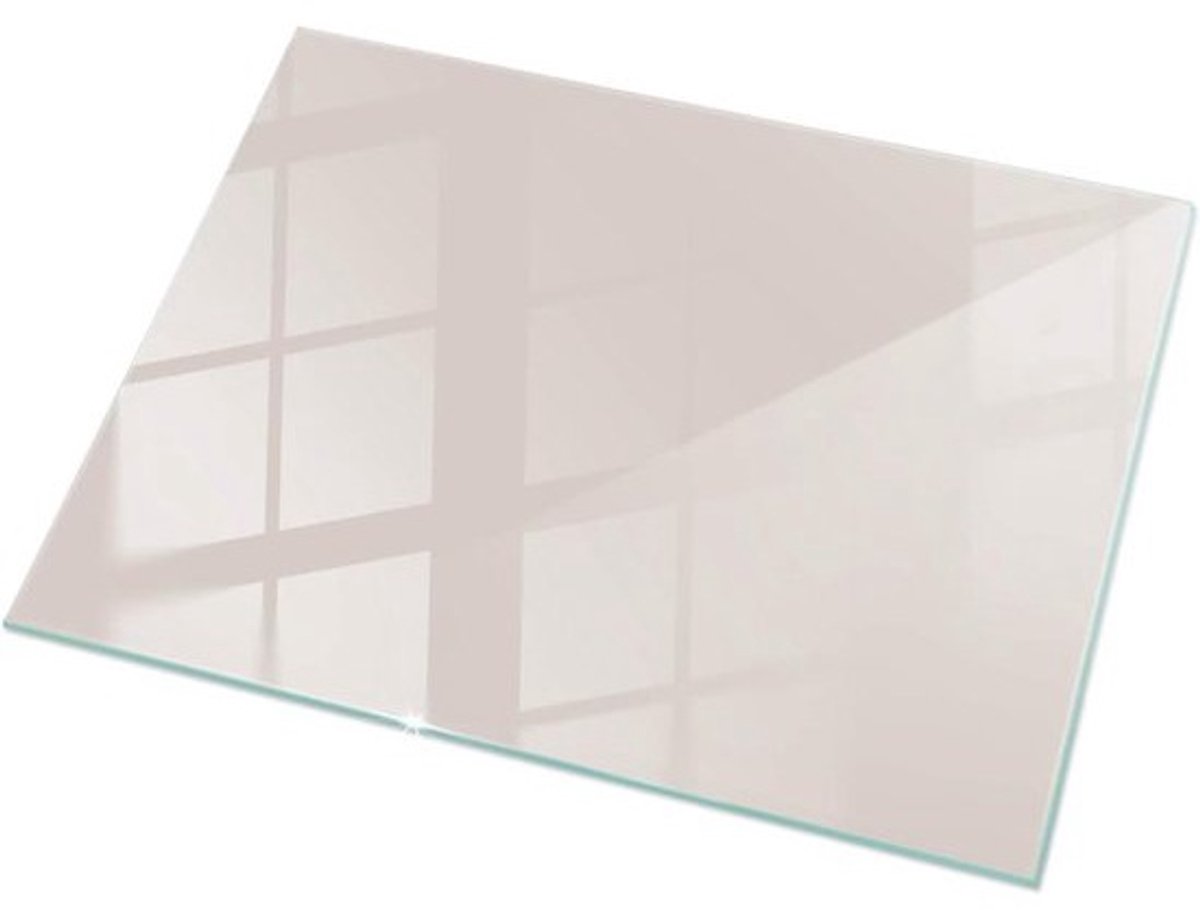 Haardglas Beschermer - Vloerplaat Kachel - Haard Vloer Beschermen - Gehard Krasvrij Glas - 60x40cm - Lichtroze