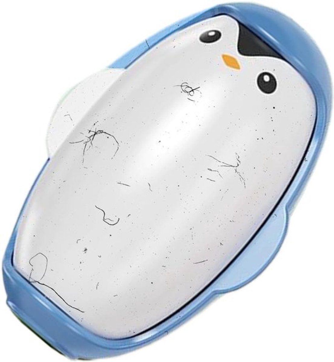 Pluisroller Pinguïn - Haarverwijderaar Roller - Kleding Reinigen - Herbruikbaar en Wasbaar - 74 x 105 cm - Blauw