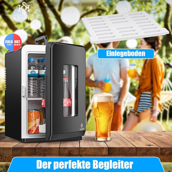Mini Koelkast 15L - Koelen & Verwarmen - 220-240V en 12V - Draagbare Koelbox voor Auto en Camping — afbeelding 5