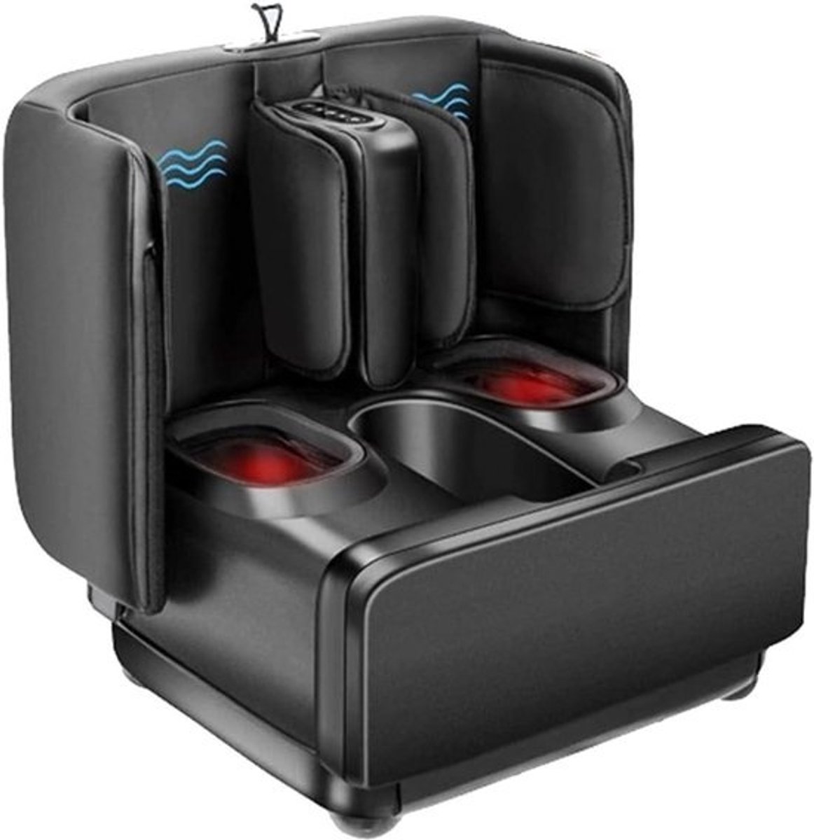 Voet en Kuitmassageapparaat - Beenmassager Luchtcompressie - Spierherstel Benen - 3-in-1 Opvouwbaar Ontwerp - 15 Min Timer - Grijs