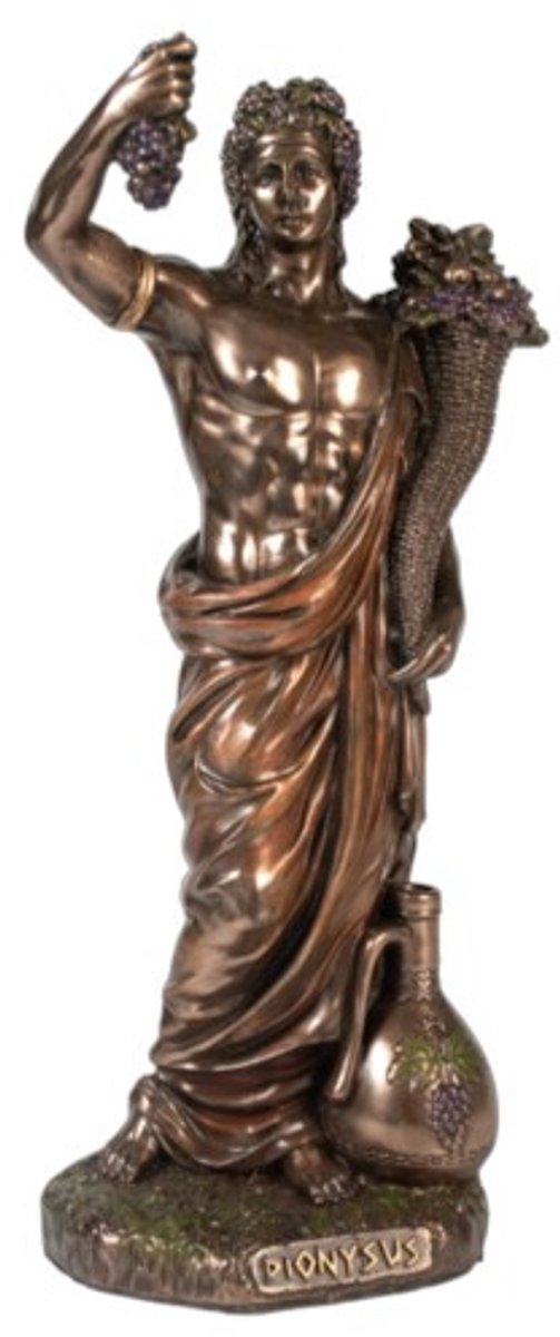 Dionysus -Griekse god - mythische figuren - bronzen beeldje - 16cm
