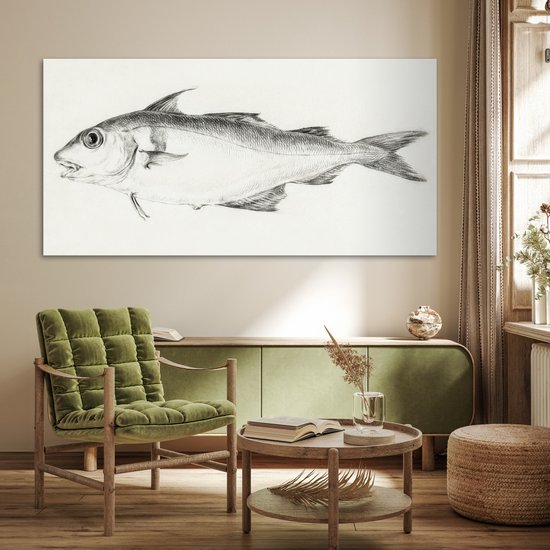 Poster 160x80 cm - Vis, naar links - schilderij van Jean Bernard - Posters - Kamer decoratie - Wanddecoratie woonkamer - Muurdecoratie slaapkamer