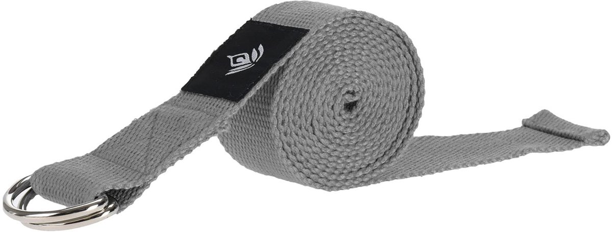 Dailygoods- Yogariem D-ring sluiting van metaal - 180 x 3,8 cm - Verstelbaar - Ideaal voor yoga/pilates - Verbeterde houding - Geschikt voor beginners/gevorderden - Yogastrop