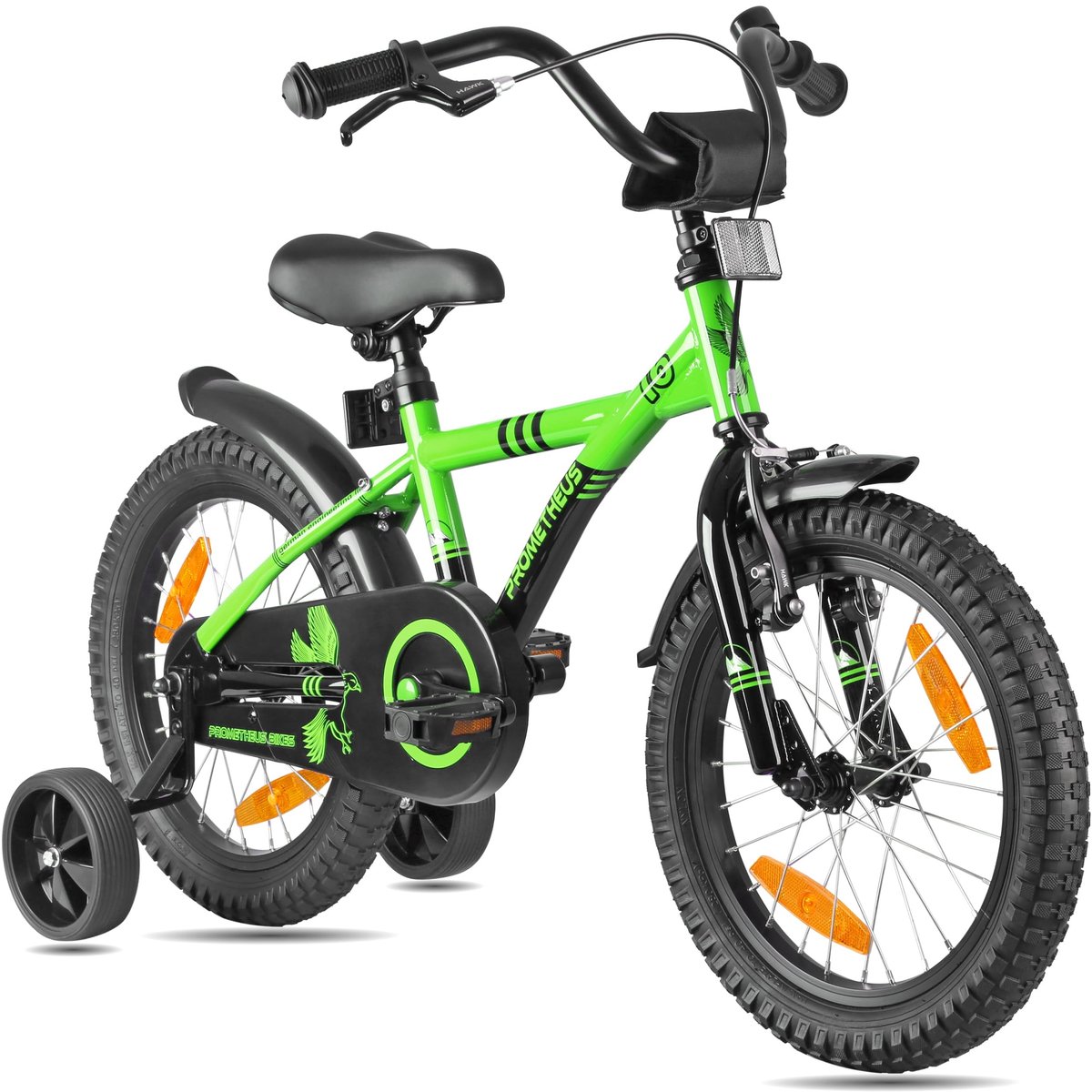 Dailygoods - Kinderfiets 16 inch - Voor Meisjes en Jongens met Zijwieltjes