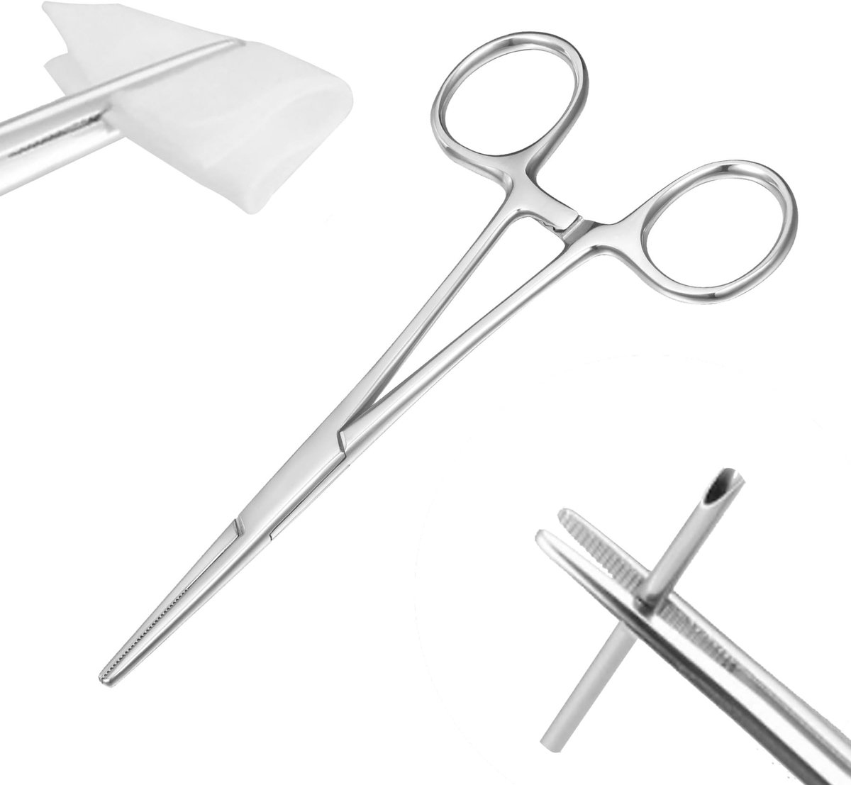 3mm 4mm 5mm Piercing Tangtang voor Sieraden Bal Tool, Roestvrijstalen Piercing Gereedschap voor Schroeven op en af Dermal Anker Bal Pincet, Bal Grabber Verwijdering Tangtang, Roestvrij staal