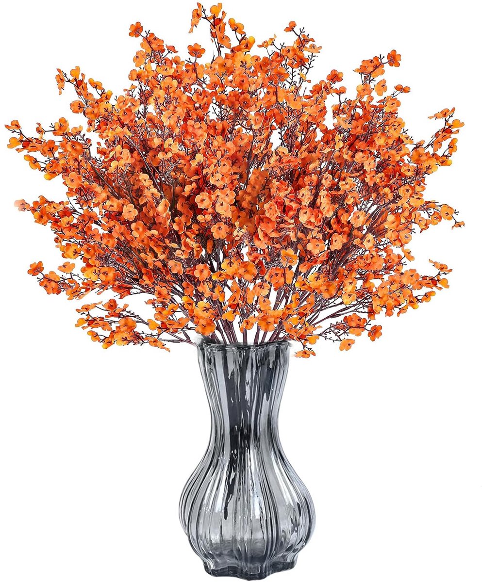 Kunstbloemen van zijde voor baby's, sluierkruid, voelt echt aan, voor vaas, thuis, kantoor, binnen- en buitengebied, tuin, feestdecoraties