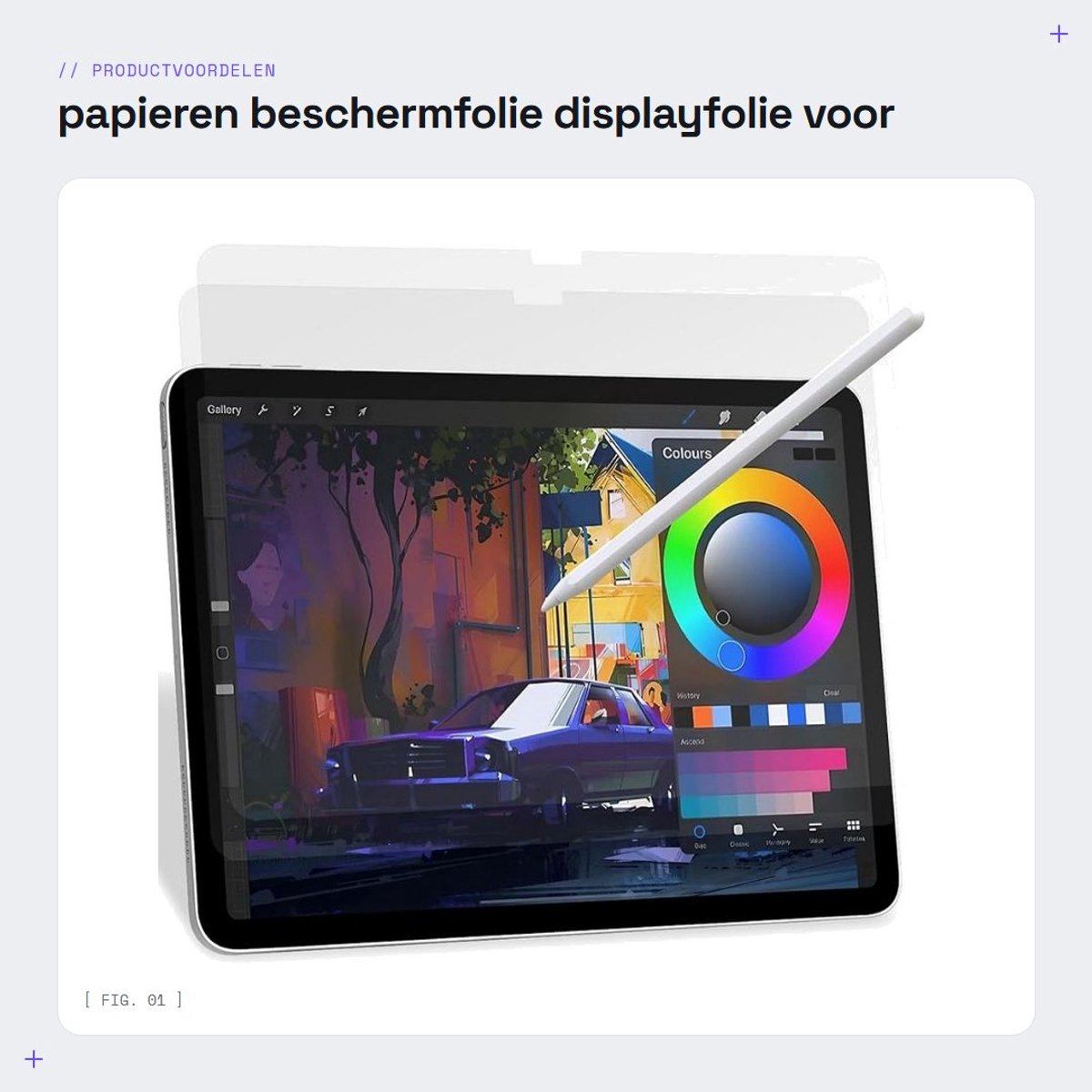 Dailygoods- Beschermfolie 2 Stuks - Papieren Folie - Matte Displayfolie - Geschikt voor iPad 10e Generatie - Authentiek Schrijfgevoel - HD Weergave - Schermfolie