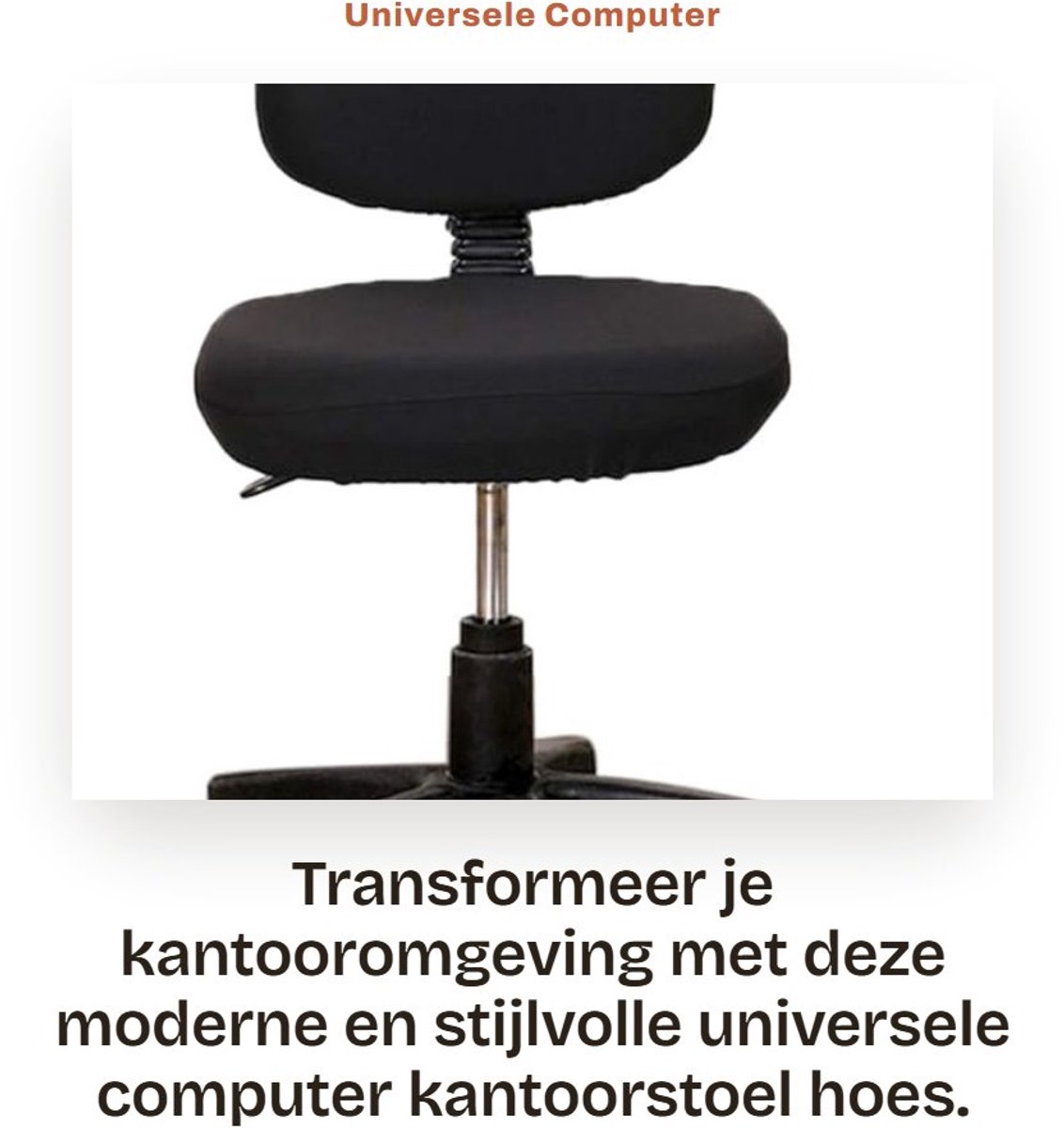 Dailygoods- Stoelhoes Universeel - 2 Stuks - Beschermende Stretch - Verstelbaar - Polyester/Elastisch - Voor Kantoorstoel - Diverse Kleuren - Stoelbekleding