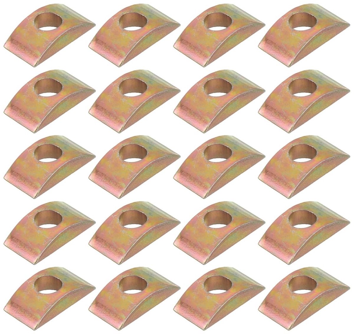 Dailygoods - Set van 20 Halve Maan Moeren voor Hardwaretoepassingen