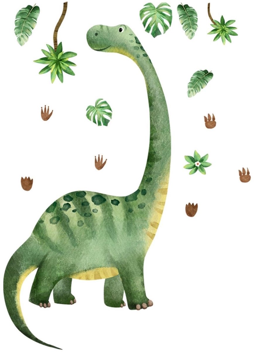 Dailygoods - 1 stuk cartoon dinosaurus muursticker, kinderkamer decoratie muursticker, interessante muursticker, huisdecoratie.