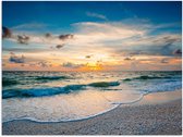 Affiche Plage - Mer - Coucher de soleil - 120x90 cm