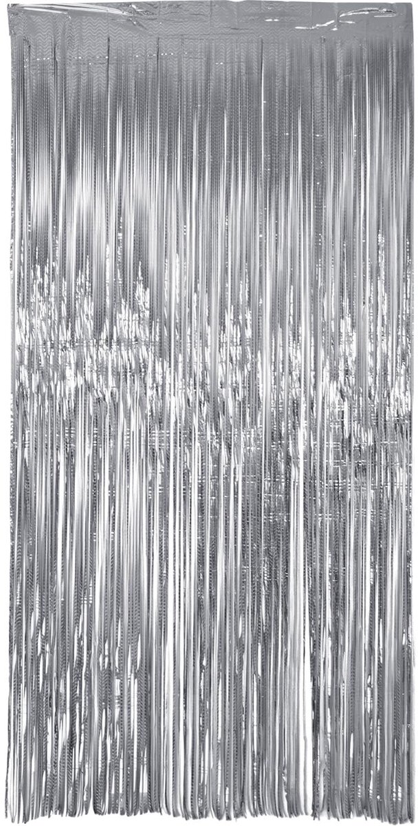 Gordijn Laser Beam Zilver-1x2m luchtslangen van aluminium voor bruiloft, feest, fotocabines en festival podiumdecoraties, zilver