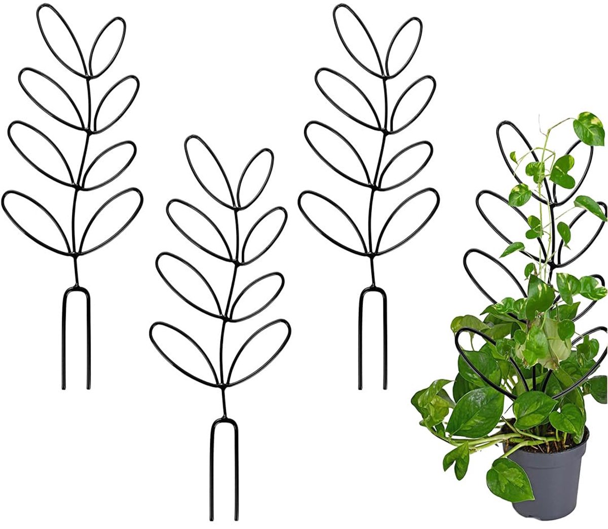 Plantenstandaard voor binnenplanten, houder voor tuinplanten, bloemenstandaard, rooster voor klimplanten, rooster voor potplanten, kooien voor potplanten