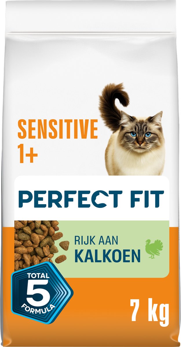 Perfect Fit Perfect Fit Kattenbrokken - Sensitive Adult - Kalkoen - 7kg