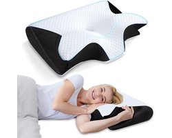 Orthopedisch Slaapkussen - Hoofdkussen - Nekkussen Van Traagschuim - Ergonomisch Kussen Voor Nekpijn - Voorgevormde Steunkussens