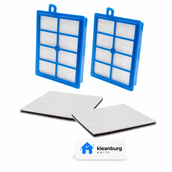 Foto: Kleanburg filterset geschikt voor philips stofzuigers 2 hepa filters 2 motorfilters 4 delige onderhoudsset geschikt voor jewel mobilo performer performer pro specialist studio power en universe