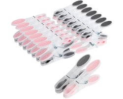 Wasknijpers, 30 stuks wasknijpers, voor buiten, kunststof voor strandhanddoek, winddicht, wasknijpers voor handdoeken, dekens, beddengoed, kleding