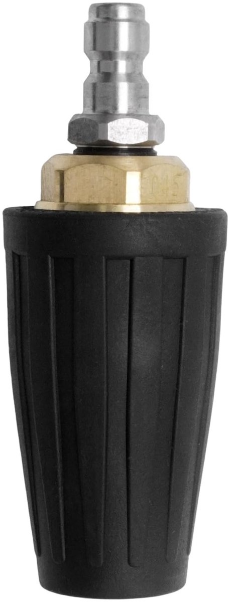 Dailygoods- Turbo-mondstuk 360° rotatie - Hogedrukreiniger - 4000 psi - 1/4 inch snelaansluiting - Keramische kern - Geschikt voor gevels en tegels