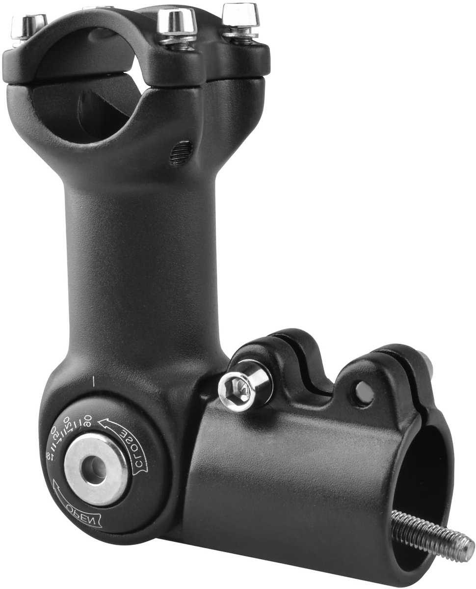 Dailygoods - Azarxis Fiets Stuurpen Verstelbare 0-90 Graden 25.4 31.8mm Fietsstuur Stuurpen 60 80 93 100mm voor Mountainbike Racefiets BMX MTB
