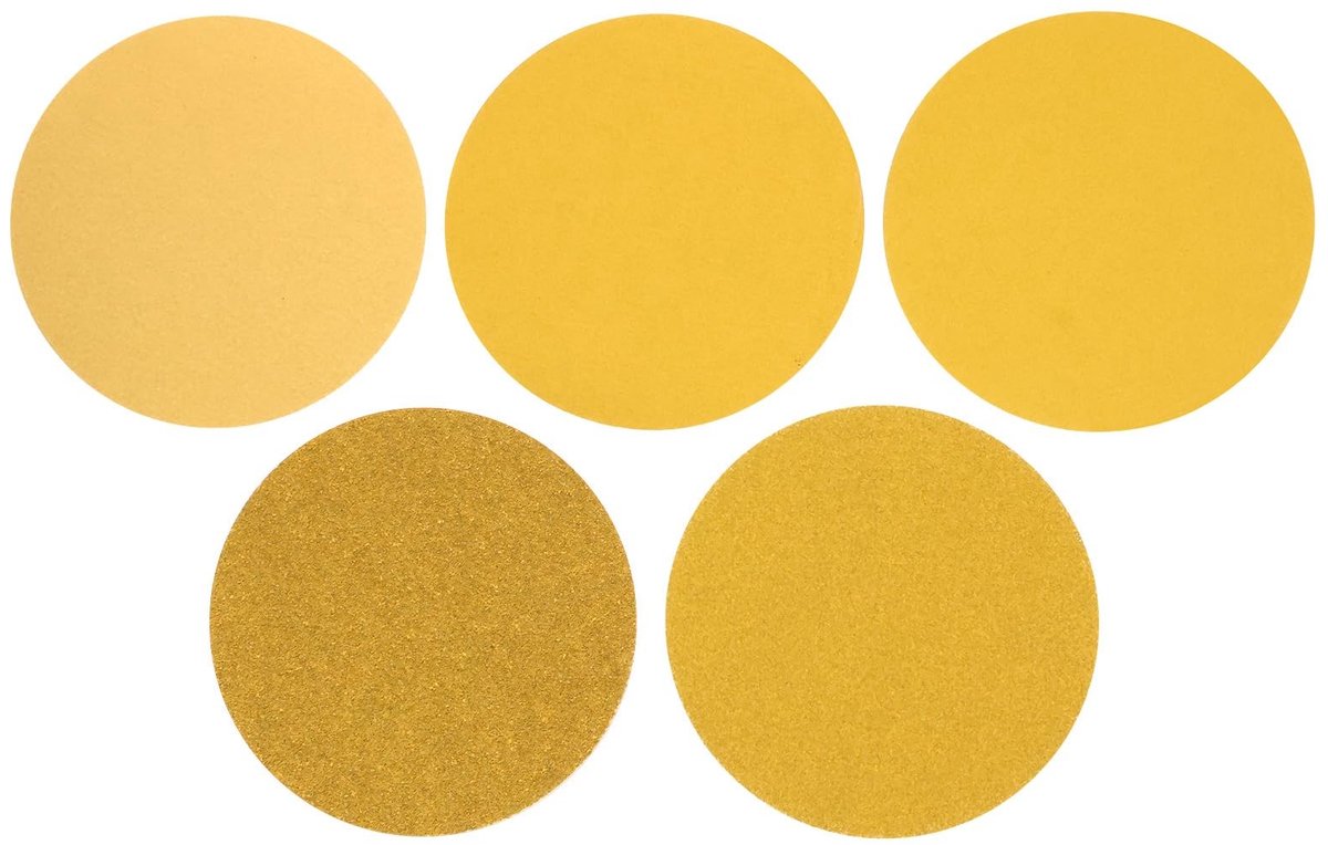 Dailygoods- Schuurschijven 150 mm - 50 Stuks - PSA Schuurpapier - Diverse Korrels 40/80/120/180/220 - Zelfklevend - Voor Houtbewerking/Metaal