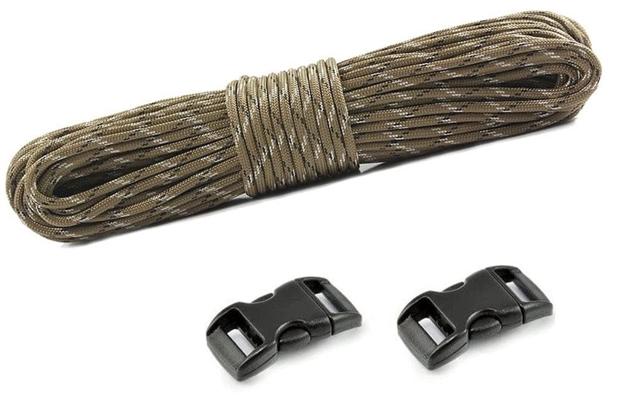 Dailygoods- Paracord 10 Strand - Nylon Touw 100 Voet - Outdoor Touw - Paracord Set - Kamperen/Survival - Veelzijdig Gebruik - Parachutetouw