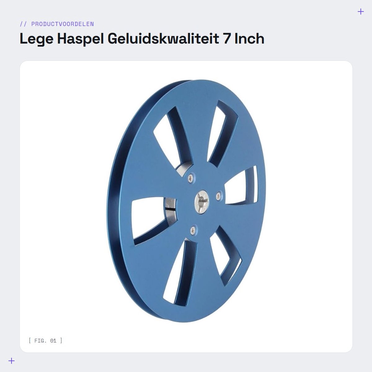 Dailygoods- Haspel 1/4 Inch - 7 Inch Lege Haspel - 6 Gaten Ontwerp - Roestvrijstalen Schroeven - Goede Geluidskwaliteit - Perfecte Vervanging - Opwikkelspoel
