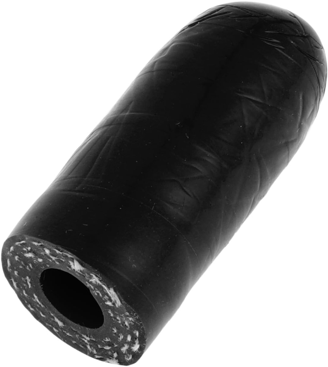 Dailygoods- Siliconen Eindkap - 30 mm Lengte - 8 mm Binnendiameter - Zwarte Siliconen - Versterkte Blindkap - Bestand tegen Hoge Temperatuur - Slangafsluiter