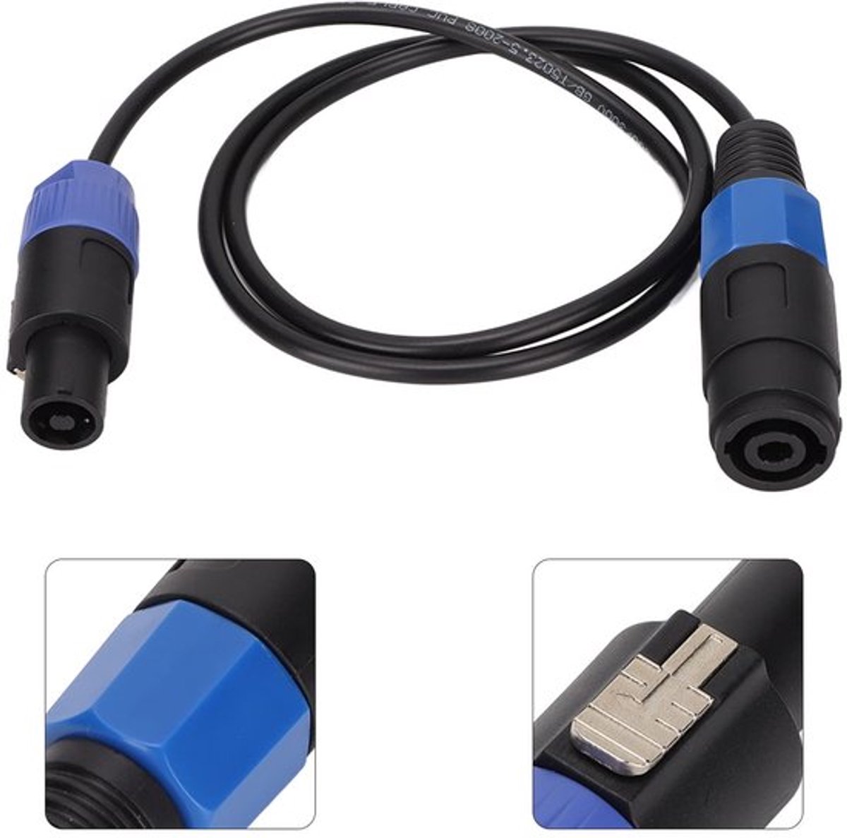 Store_9 - Professionele Speakon verlengkabel - Luidsprekerkabel - 1 m