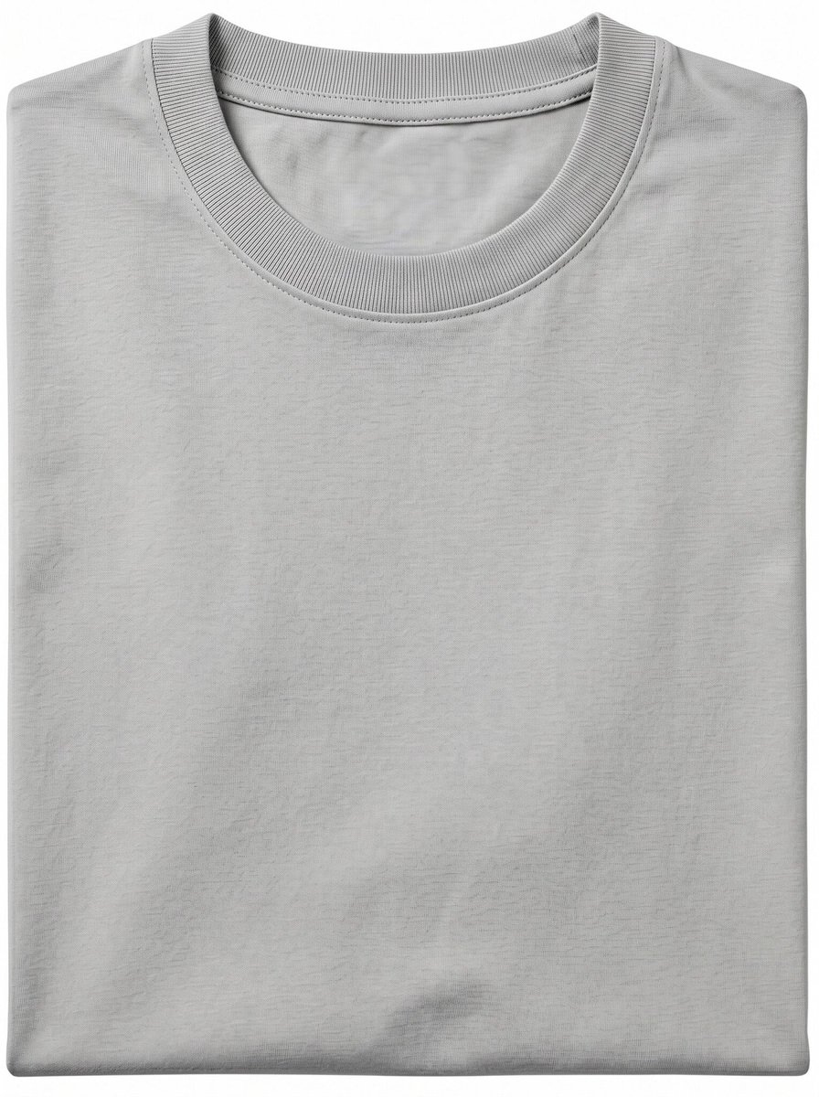 Heren T shirt - Oversized T shirt Heren - GB6530-13 - Licht Grijs - Maat S