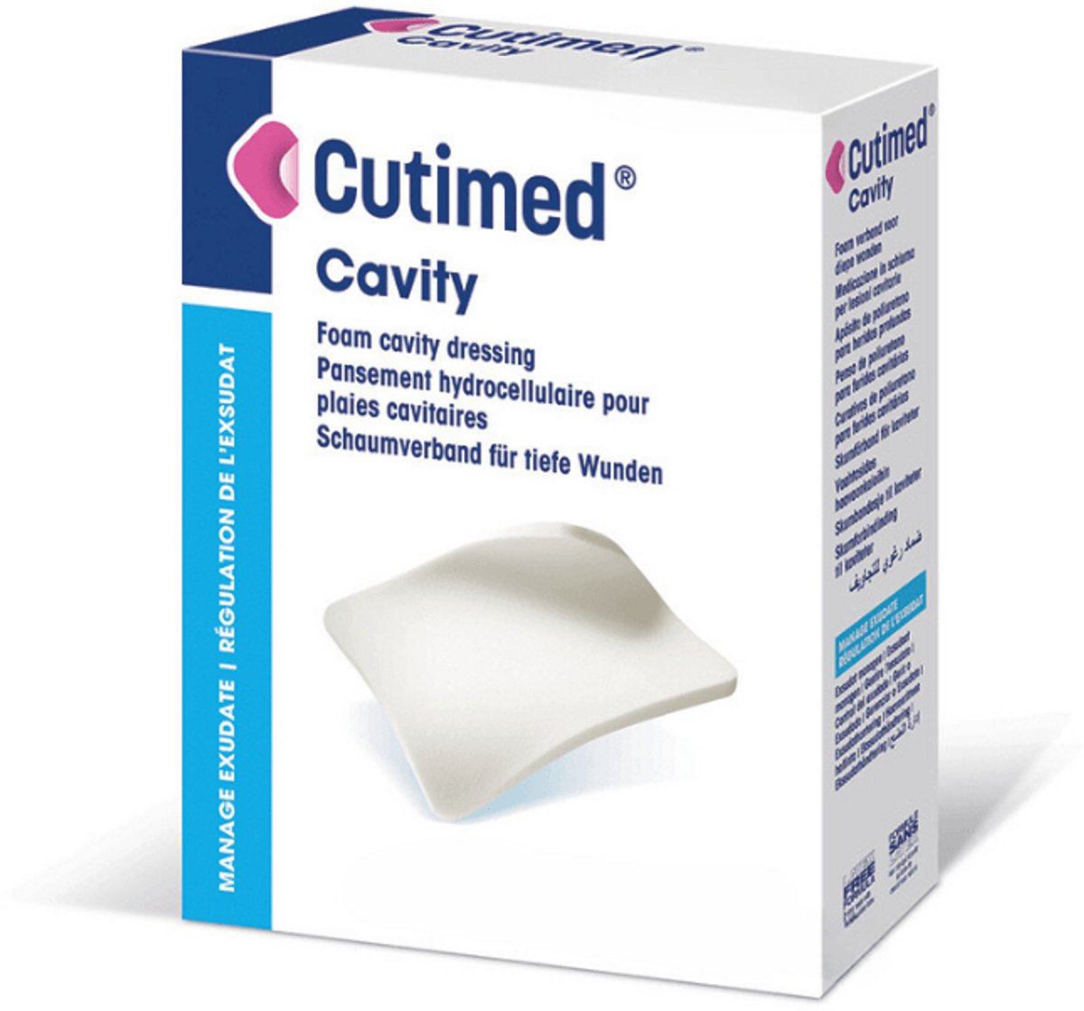 Cutimed Cavity schuimverband 10 x 10 cm 10 stuks