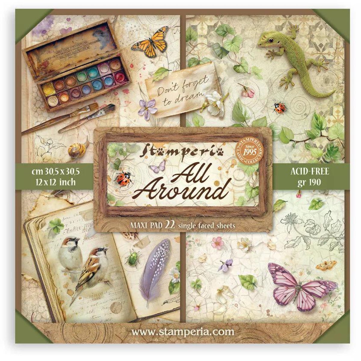 Stamperia - All Around 12x12 Inch Paper Pack (Single Face) (SBBXLB37)