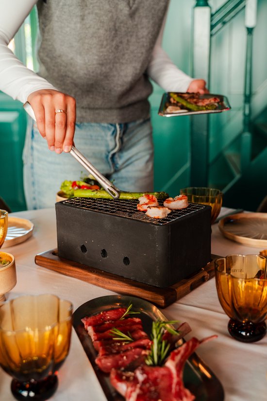 Tafel BBQ zwart rechthoekig 25 x 15 x 10 cm — afbeelding 5