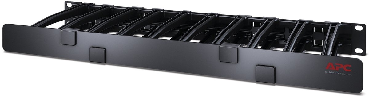 1U Horizontal Cable Manager 6i deep Single-Sided