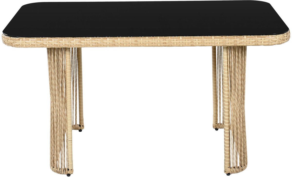YYchan loungeset voor buiten - 5 personen - met kussens - wit - 172,5 x 69 x 75 cm