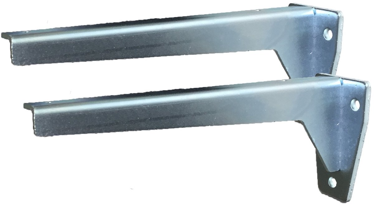 Plankdragers voor zware lasten, L-profiel, console, verzinkt staal (2 x 200 mm)