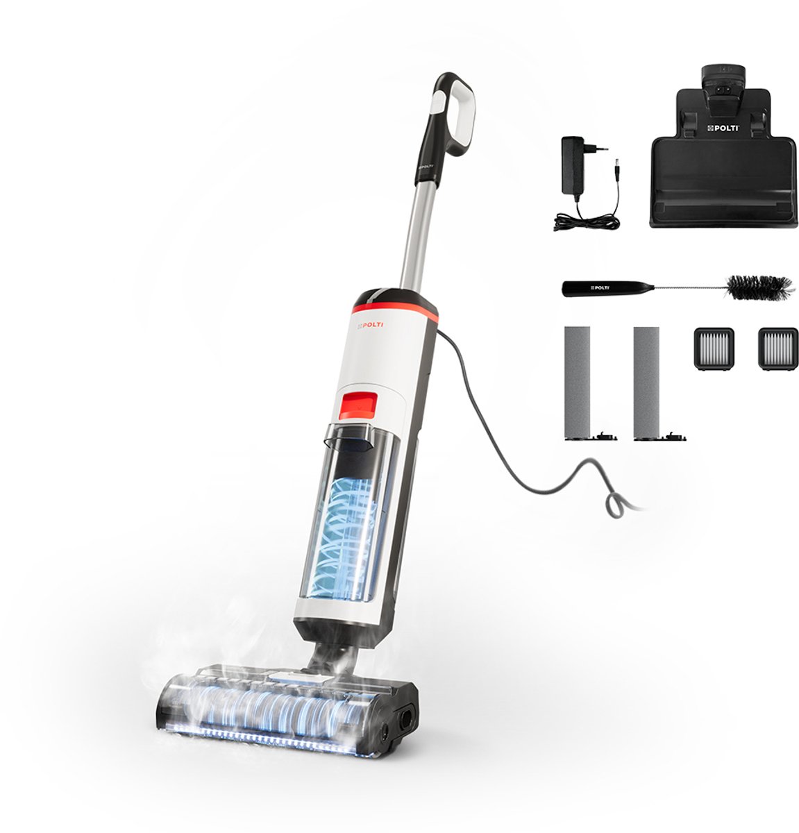 Polti RollySteam WD10 3-in-1 Vloerreiniger – Stofzuiger, Dweil & Stoomreiniger – 750W – foto 5